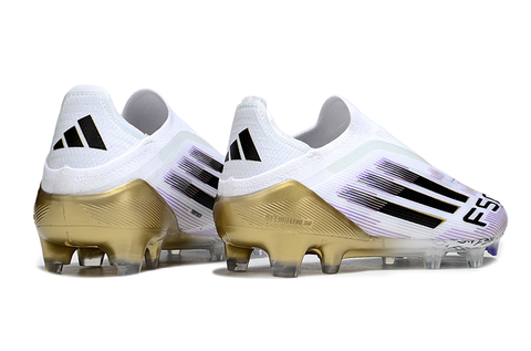Adidas F50 Elite Laceless FG Road to Glory - Footwear White/Core Black/Gold Metallic