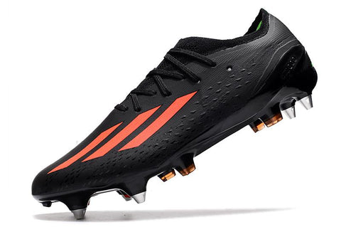 Adidas X Speed portal SG football boot Field BLACK-ORANGE