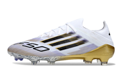 Adidas F50 Elite Laceless FG Road to Glory - Footwear White/Core Black/Gold Metallic