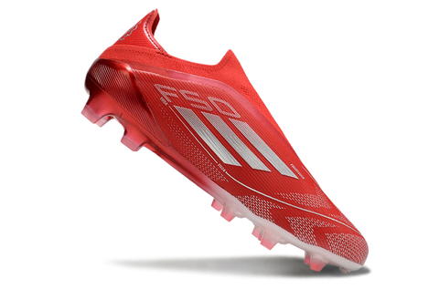 Adidas F50 Elite Laceless FG Firm Ground Soccer Cleats - Red/Silver