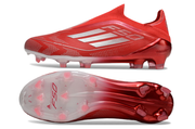 Adidas F50 Elite Laceless FG Firm Ground Soccer Cleats - Red/Silver