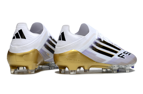 Adidas F50 Elite Laceless FG Road to Glory - Footwear White/Core Black/Gold Metallic